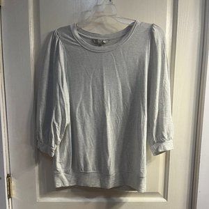 Liverpool Cream 3/4 Sleeve Knit Top